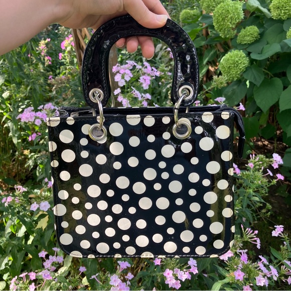 no brand Handbags - Black & White Polkadot Handbag